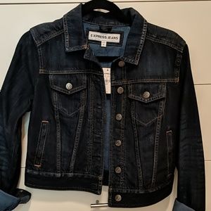 Express Dark Blue Denim Jacket in S